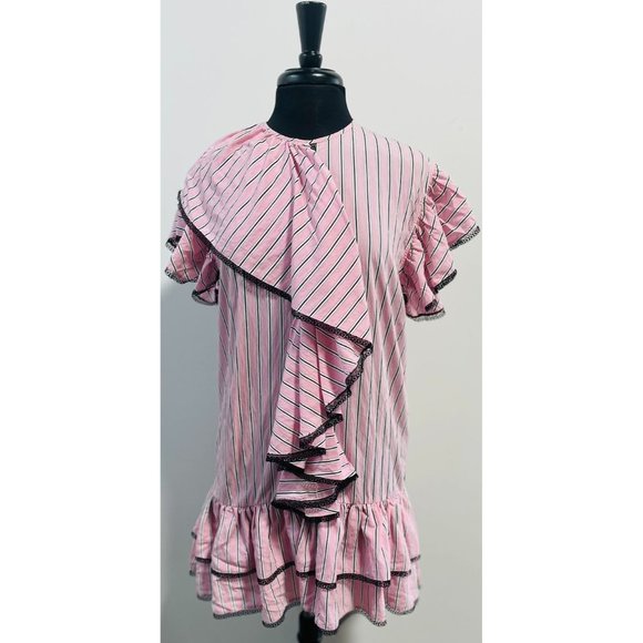 MSGM Striped Ruffle Dress - Picture 2 of 6